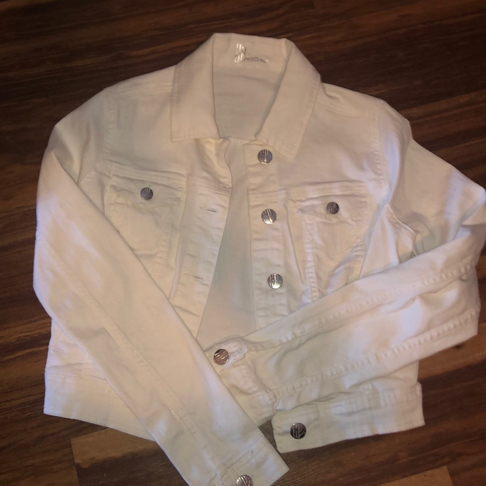 White jean jacket